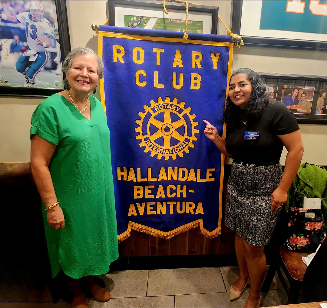 Special visit from Rotarian Darshana Jodatti.